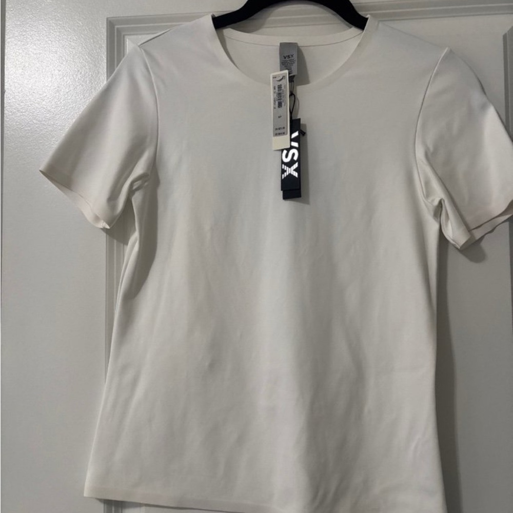 VSX White Short Sleeve Crew Tee